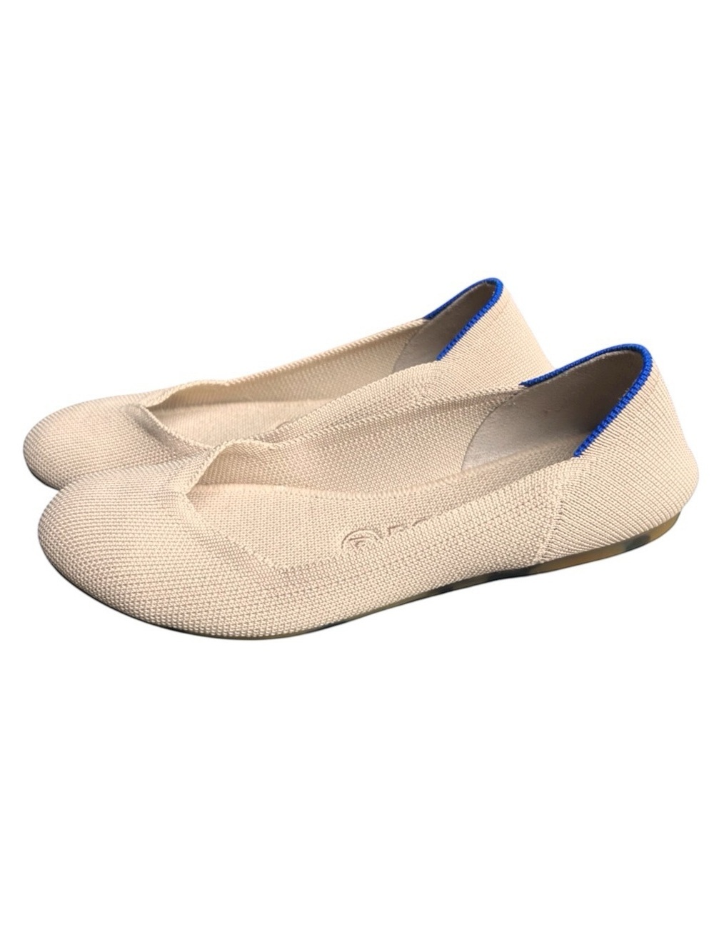 Rothy’s The Flat Ecru Khaki Beige Ballet Shoe Slip On Round Toe - Picture 2 of 6